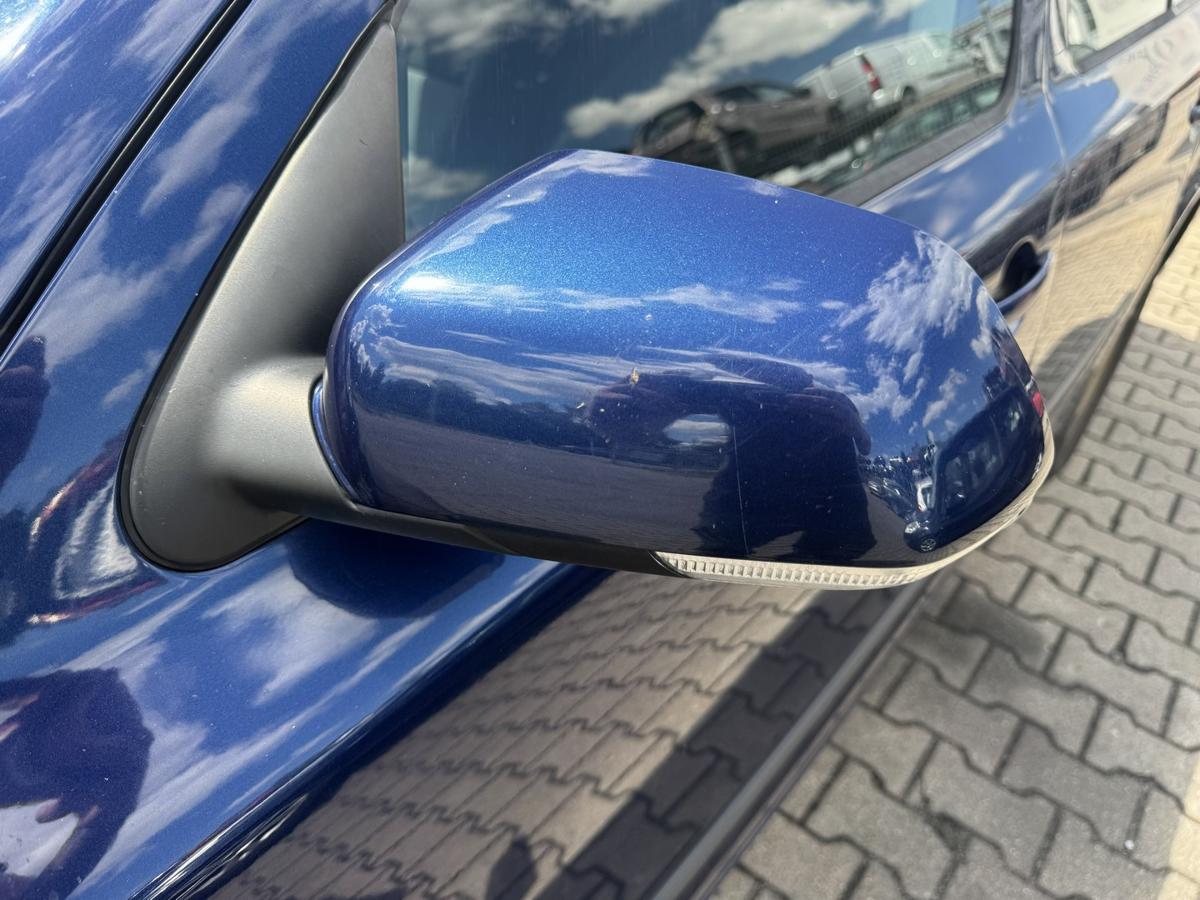 Skoda Octavia 2 1Z original Au&szlig;enspiegel links elektrisch verstellbar und heizbar LF5Q Stormblau Metallic Bj.2008